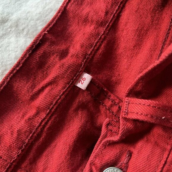 Levi’s Wedgie Icon Fit True Red Denim Jeans – US 26 - Picture 8 of 8